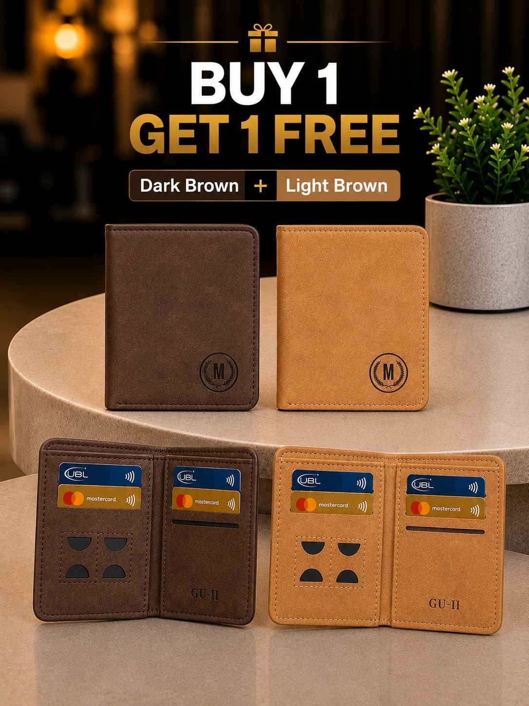 Buy 1 Get 1 FREE - M Design Mini Wallet