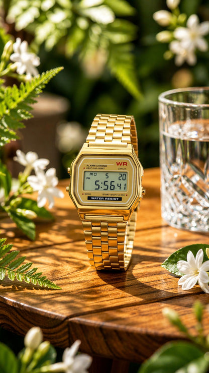 Classic Digital Watch with Alarm + Stopwatch and Built in Light