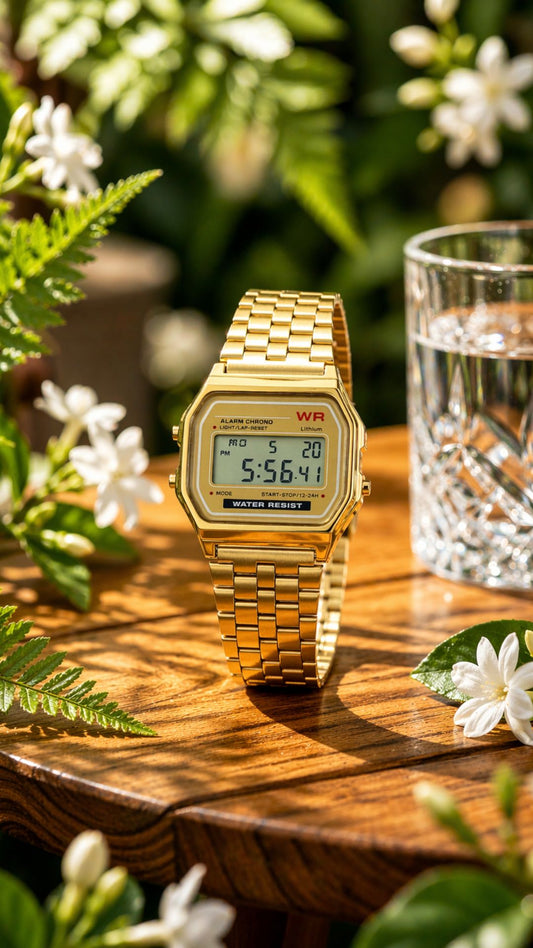 Classic Digital Watch with Alarm + Stopwatch and Built in Light