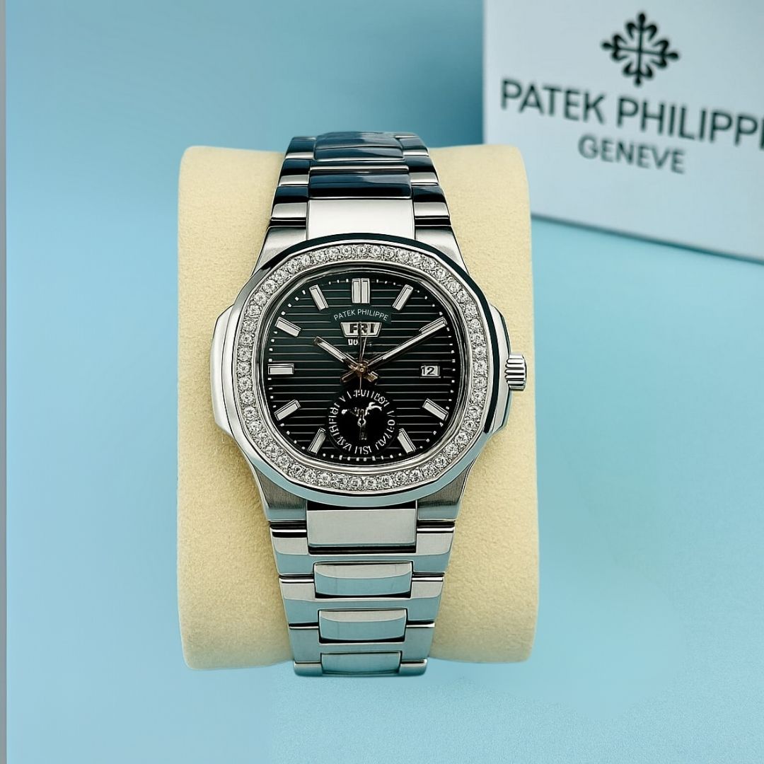 Premium Patik Phill Watch for Men - Silver Stone