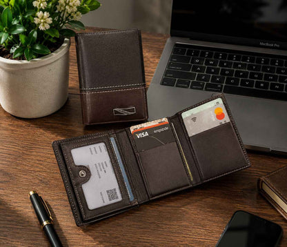 Men's Trifold Leather Wallet