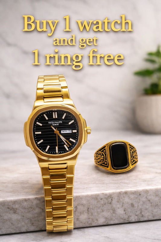 Premium Patik Watch for Men with Free Ring