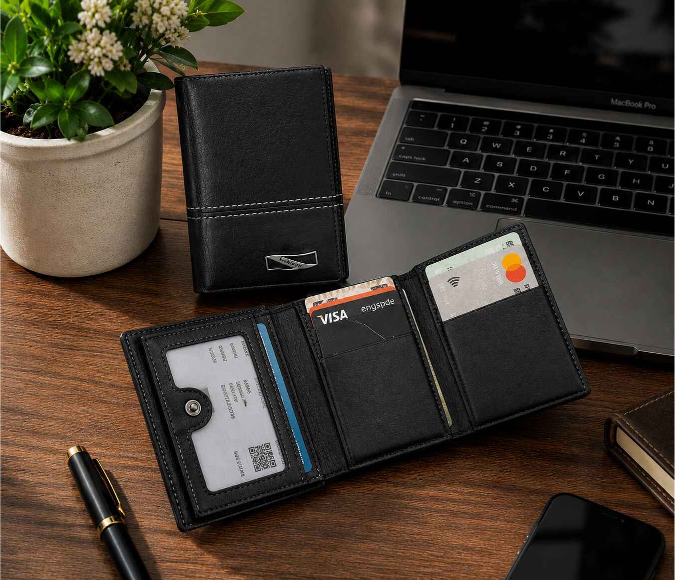 Men's Trifold Leather Wallet