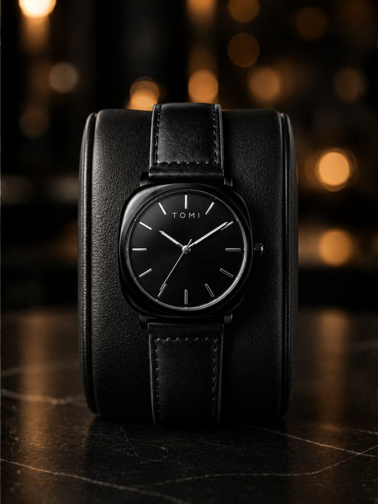 Tomi Black - Premium Leather Watch