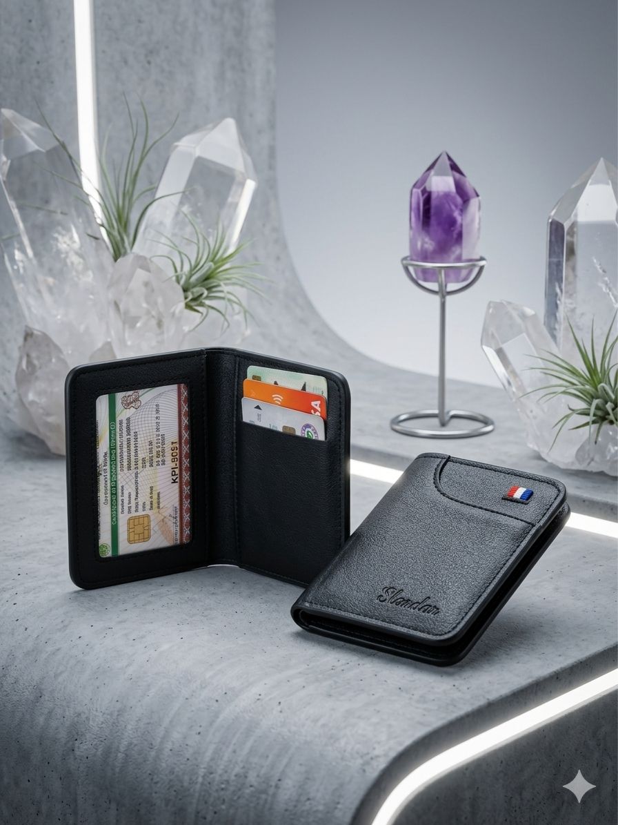 Tomy Mini Leather Wallet - Black Color