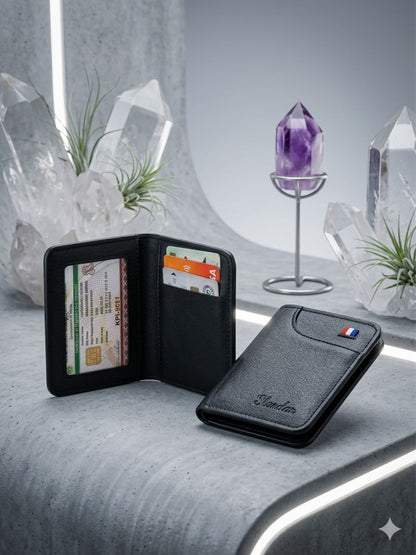 Tomy Mini Leather Wallet - Black Color