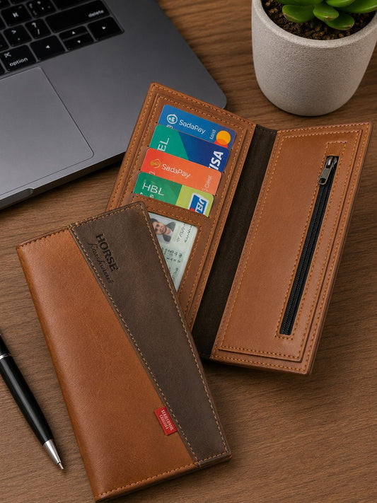 Horse Imported Long Leather Wallet Model 526