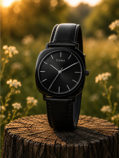 Tomi Black - Premium Leather Watch