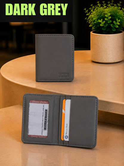 Mat finish Classy Mini Wallet Genuine Leather