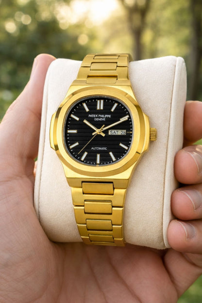 Premium Patik Phill Watch for Men - Golden