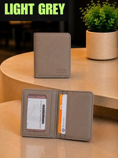 Mat finish Classy Mini Wallet Genuine Leather