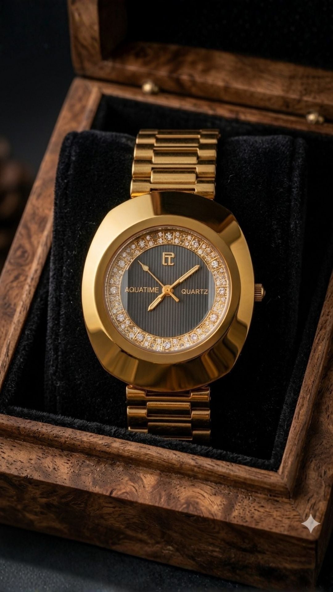 Luxury Aqua Time Watch - Classic Royal Design