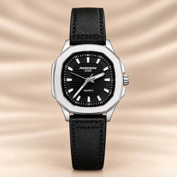 Ronsin Star Classic Vintage Leather Straps Watch