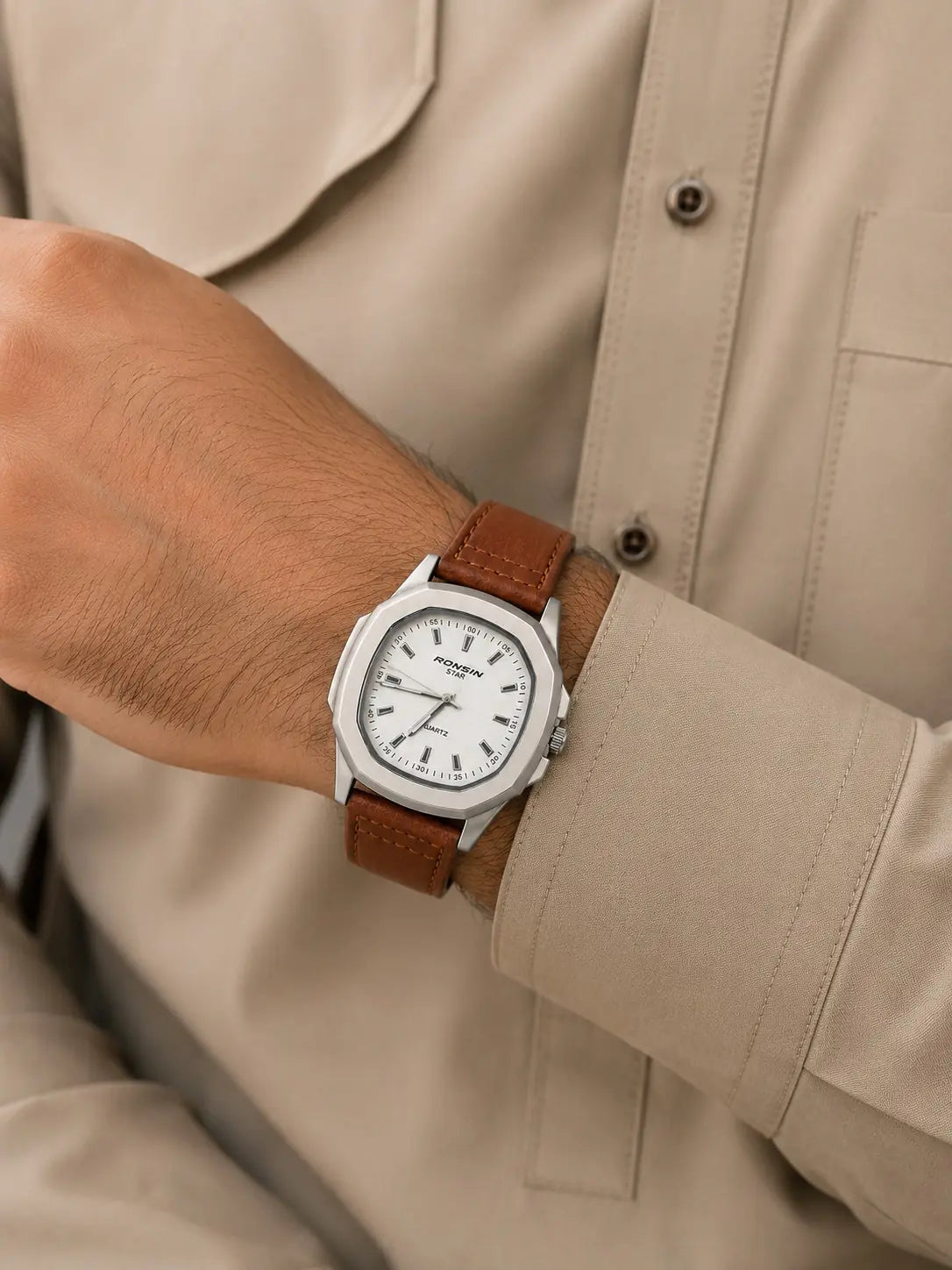 Classic Vintage Leather Straps Watch