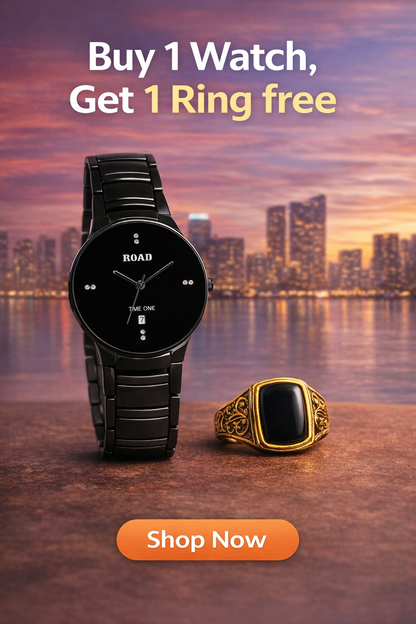 Road Watch with Date + 1 Ring Free