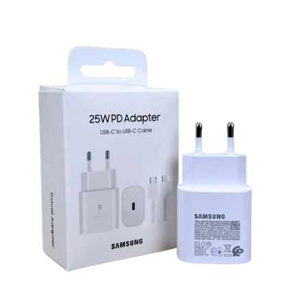 Samsung charger and cable white