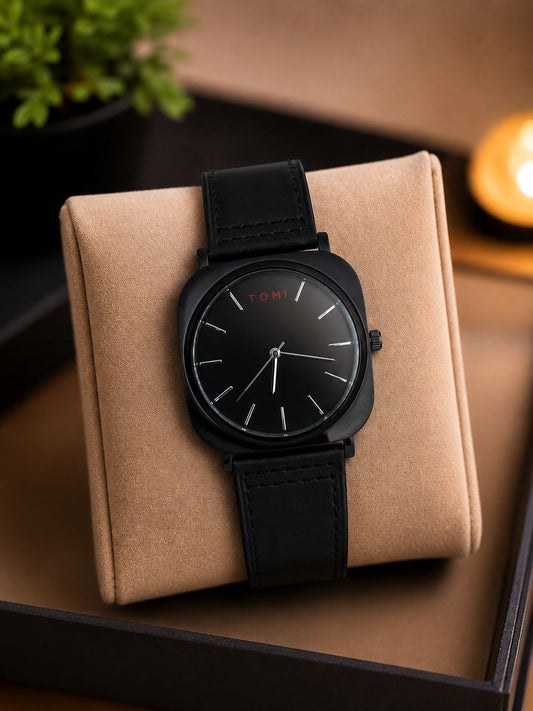 Tomi Black - Premium Leather Watch