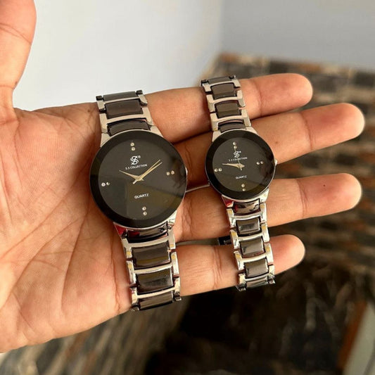 Couple Watch Silver - Classic Design