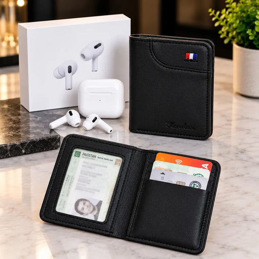 2 in 1 Combo Deal - TOMY Wallet + AirPods Pro Wireless Earbuds