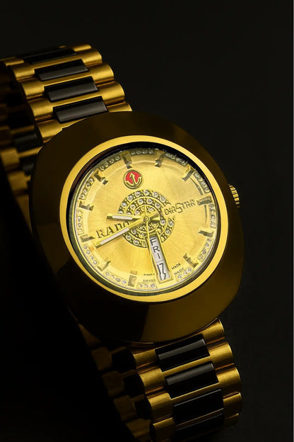 Premium Stainless Steel Watch with Date and Day Display with Branded Box