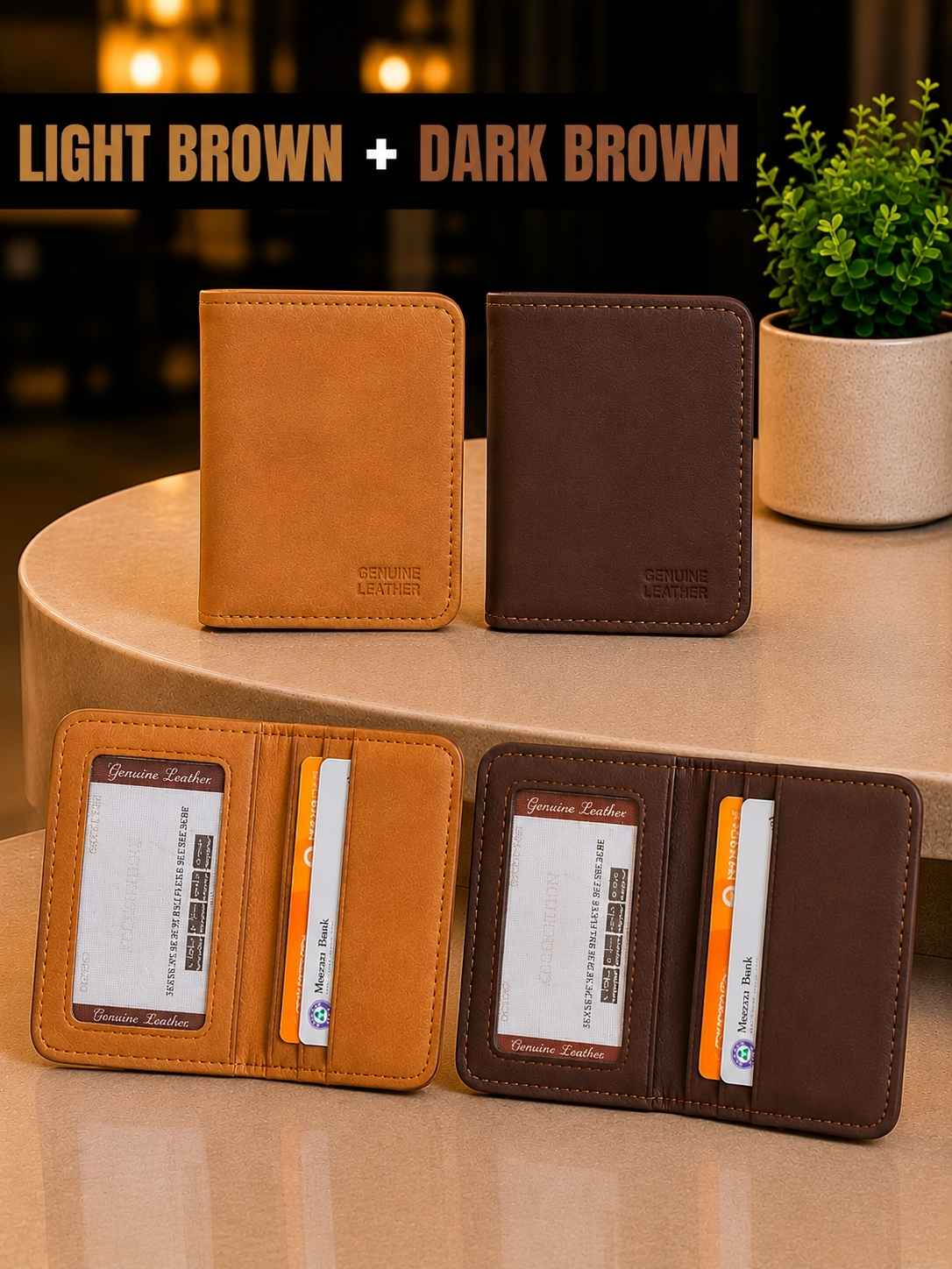 Buy 1 Get 1 FREE - Mat Finish Classy Mini Wallet