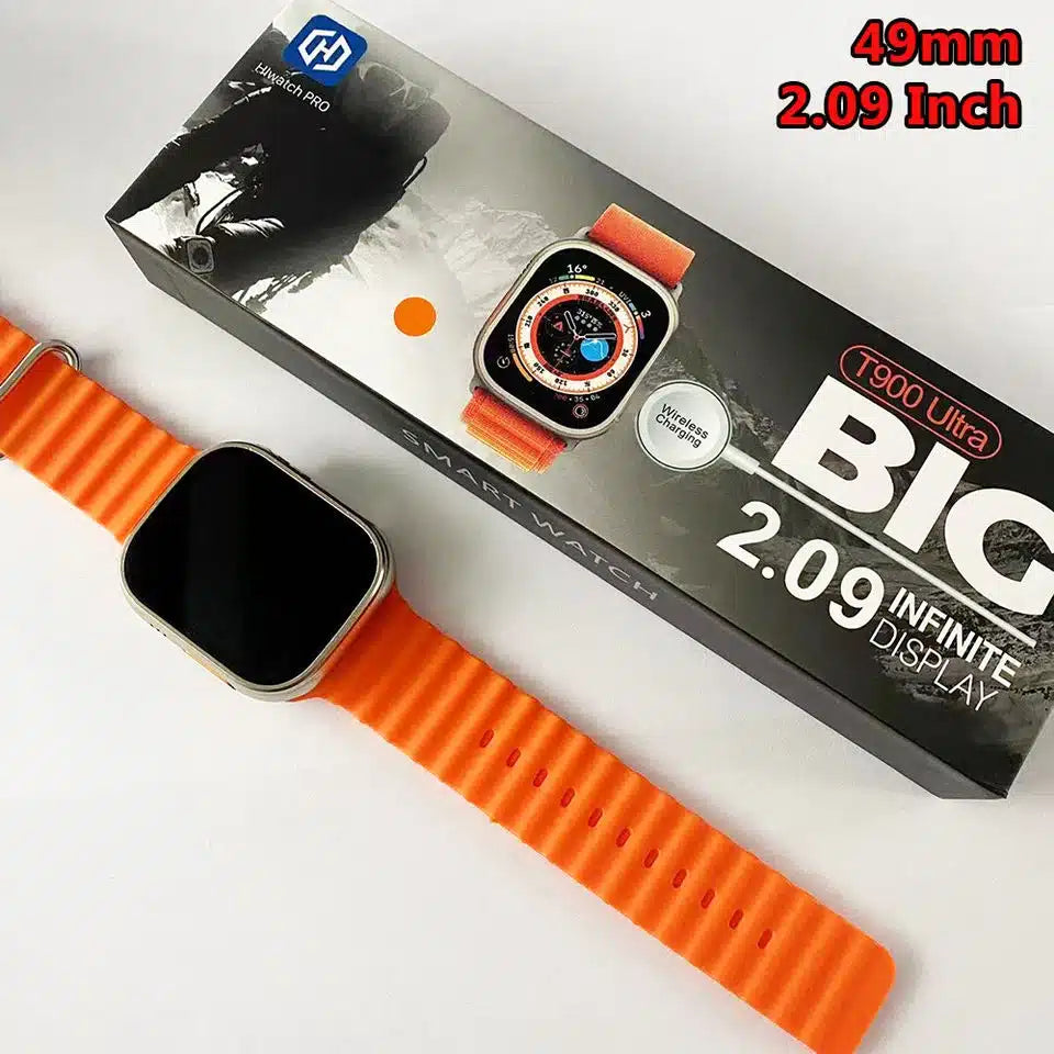 T900 Ultra Smart Watch - Wireless Charging - Bluetooth Calling