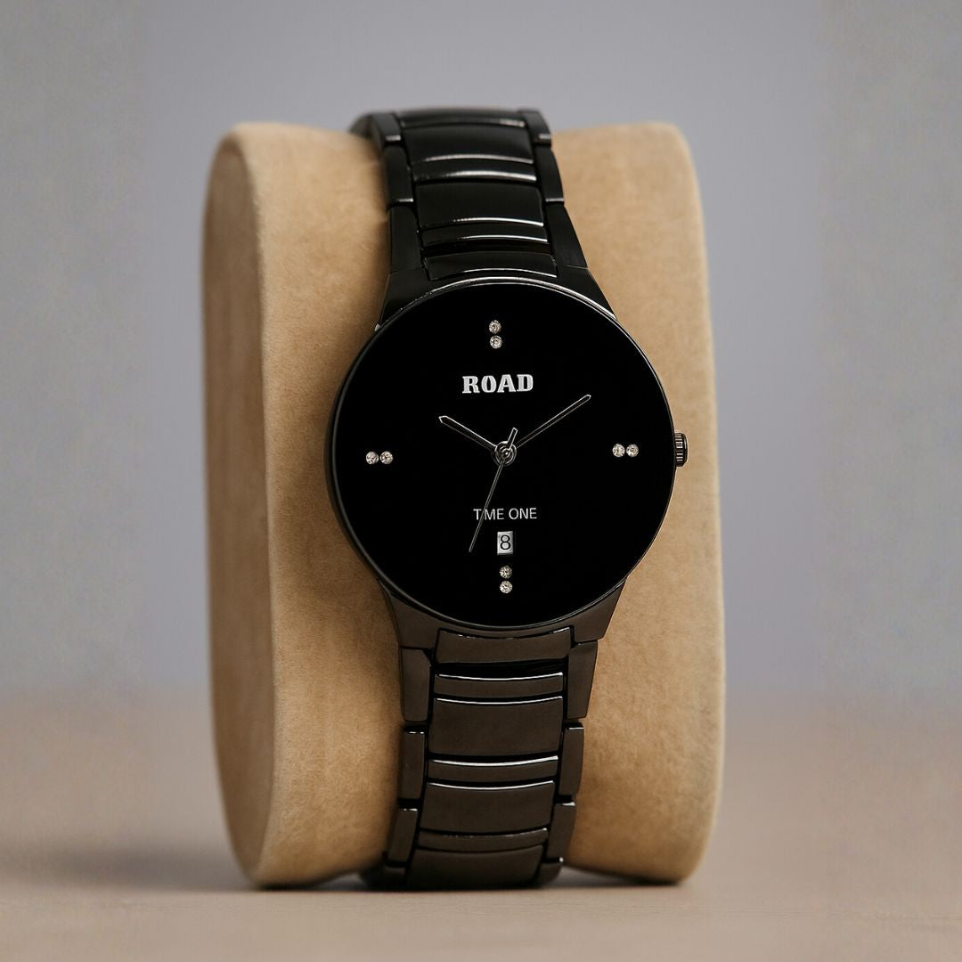 Jublie Date Elegant Watch for Men - Black